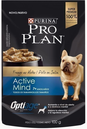 Pro Plan Pouch Adult 7+ Active Mind - 100 Gr