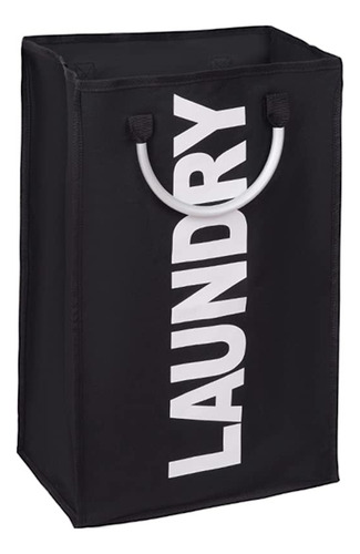 Cesto Canasto Bolsa Ropa Sucia Plegable Manijas Impermeable Color Negro Laundry