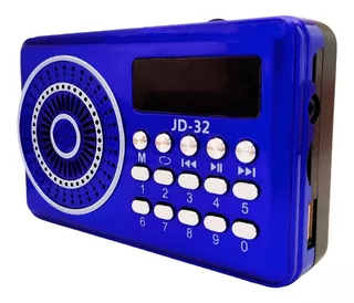 Radio Jd-32 Retro Fm Bluetooth Portátil Recarregável