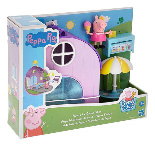 Brinquedo Boneca Playset Sorveteria Peppa Pig F4387 Hasbro