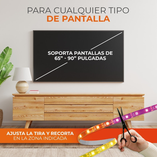 Kit Tira Led Para Tv Inmersión Inteligente Tecnolite Connect