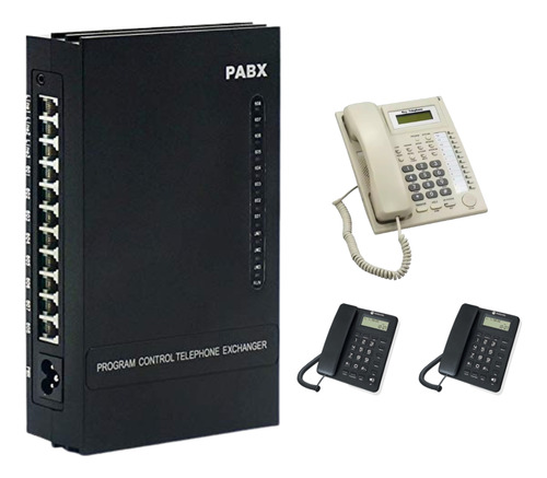 Kit Conmutador 3x8 N/exp; Tel Multilinea, 2 Ext. Moto Mc550