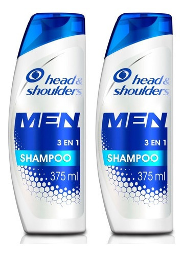  Shampoo Head & Shoulders Men 3 En 1 Control Caspa 2 Unidades