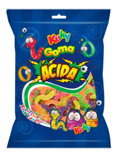 Bala De Goma Sino Ácida 500gr - Kuky Citrus Sour Candy