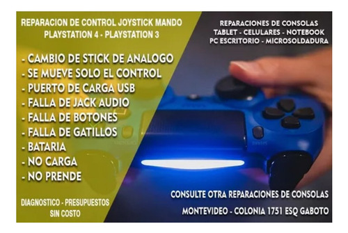 Reparacion Joystick Mando Control Playstation Xbox Nintendo