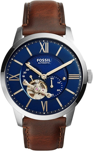 Relógio Fossil Masculino Automatico Couro Me3110