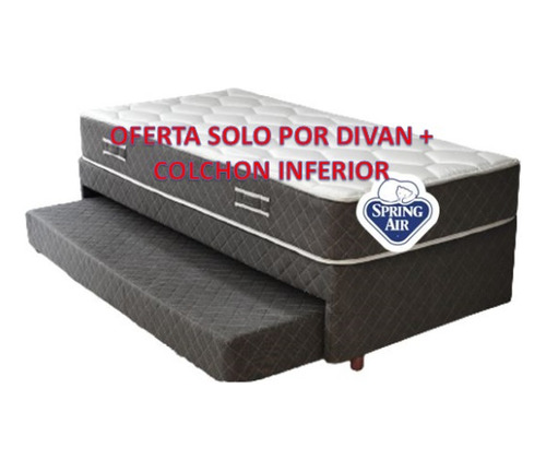 Sommier Divan 200x100 Sin Colchon Superior Spring Air Jmc