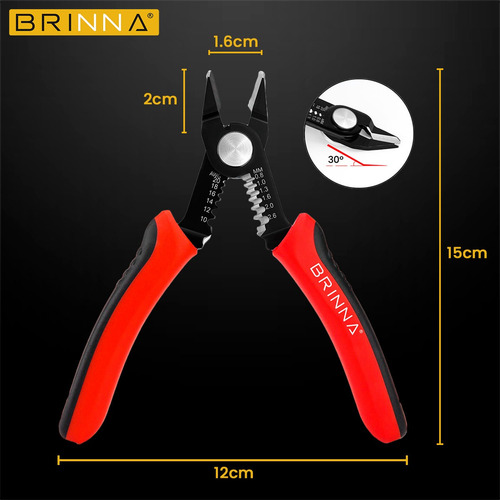 Mini Pinza Alicate Precisión Brinna Micro Corte Pelacable