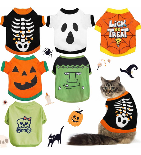 6 Disfraces Para Perro Y Gato Pequeño Mascotas Halloween L