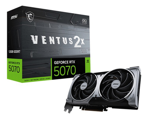 Tarjeta De Video Msi Rtx 5070 12g Ventus 2x Oc 12gb Gddr7