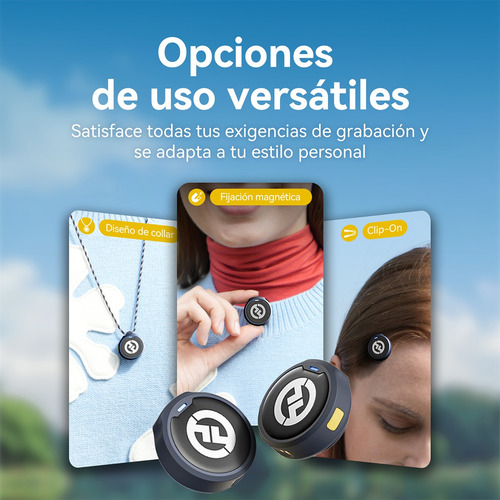Microfone Hollyland Lark M2 Duo Combo Duplo Para 2 Pessoas Cor Preto
