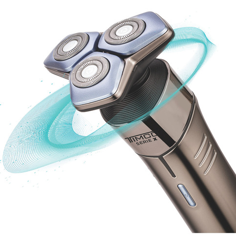 Rasuradora Electrica Resistente Agua Afeitadora Timco 4 En 1 Gris Claro