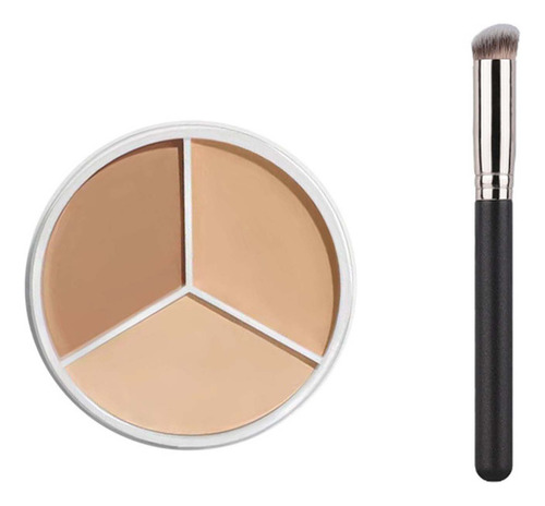 Correctores De Maquillaje Facial J Tricolor Con Pincel