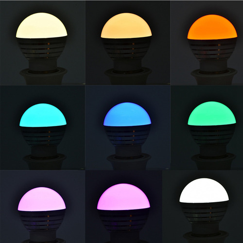 . Bombilla Led E27 De 3 W Rgb Que Cambia De Color