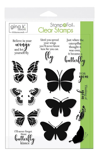 Gina K. Diseños Para Therm O Web Stampnfoil Clear Stamps But