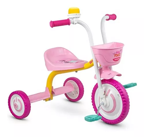 Triciclo Motoca Infantil Menina You Girl Rosa Nathor