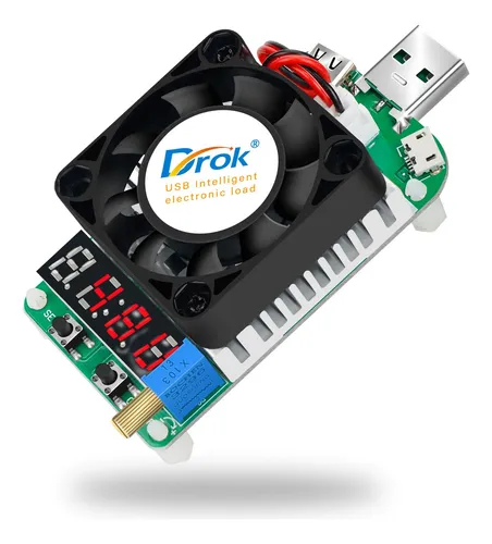 comprar Probador Carga Usb Drok Modulo Resistencia Prueba 25w Ld25 C
