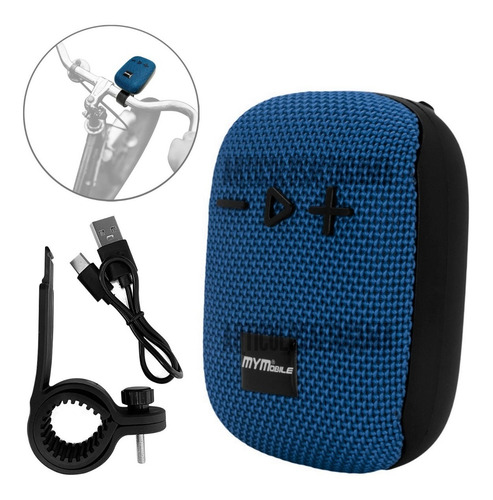 Imagen 1 de 4 de Parlante Para Bicicleta Bluetooth Radio Fm Usb Micro Sd 5w