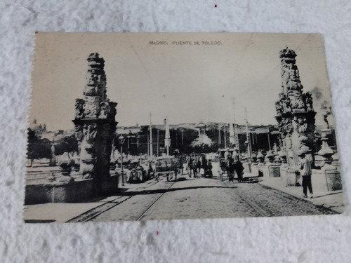 Postal Antigua: Madrid Puente De Toledo 1929