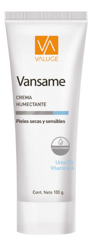 Valuge Vansame Crema Humectante 100grs Piel Seca Sensible Tipo de piel pieles secas sensibles