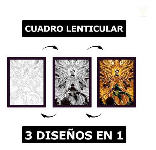 Cuadro Lenticular 3d Hunter X Hunter Meruem Netero Final