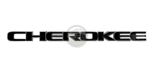 Emblema Logo Cherokee Jeep Con Borde Compass Grand Wrangler