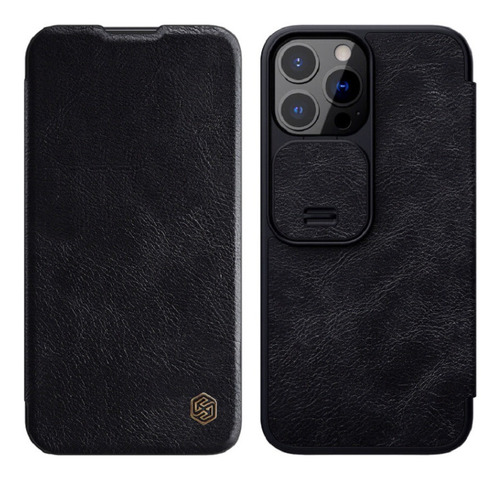 Estuche Antichoque Nillkin Qin Para Leather iPhone 13 Pro 