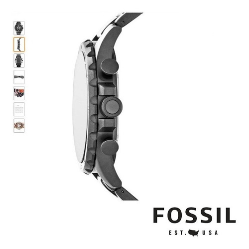 Reloj Hombre Fossil Nate Jr1437 Cronógrafo Acero Inoxidable