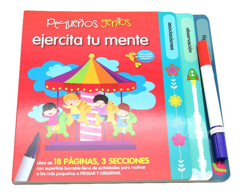 Libro Borrable De Actividades Para Niños, Ejercita Tu Mente