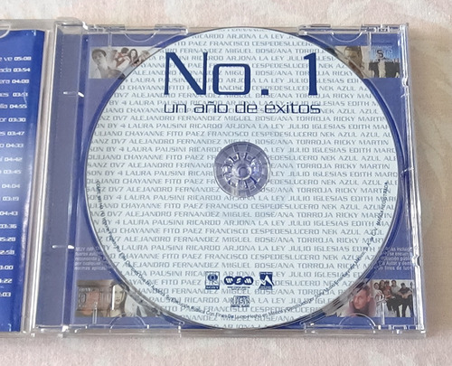 No. 1 Un Año De Exitos Cd Disco Compacto 2000 Sony Music (Usado)