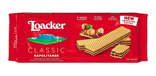 Galletas Loacker Napolitaner Con Crema De Avellanas 175g