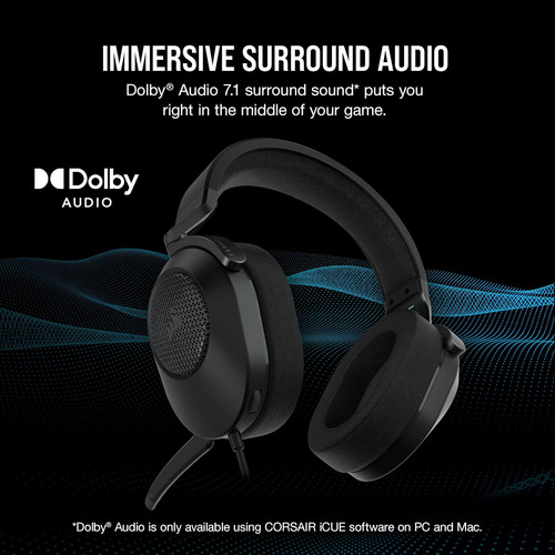 Corsair Hs65 Auriculares De Juegos Con Cable De Múltiples En