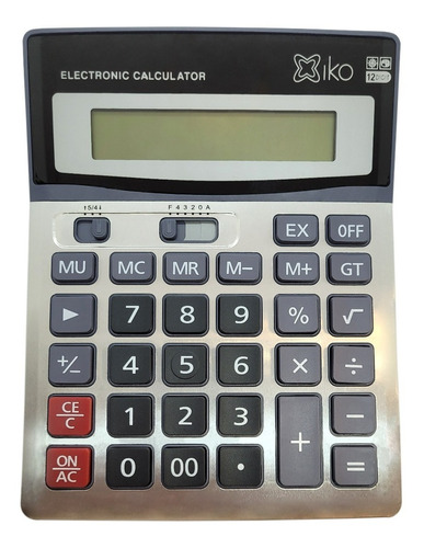 Imagen 1 de 10 de Calculadora Electronica 12 Digitos Y Display Grandes Full