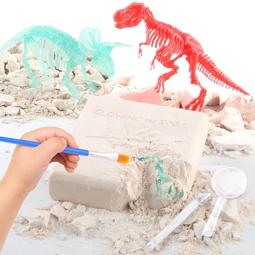 De Excavación De Fósiles De Dinosaurios Bebé 2 Piezas