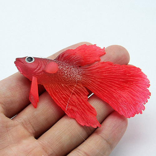 Pecera De Acuario Betta De Silicona Artificial Con Efecto Br