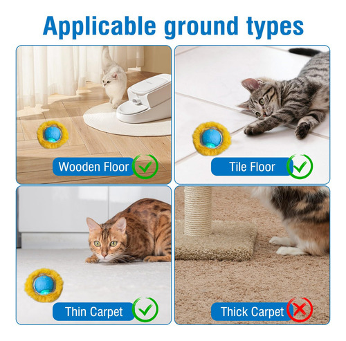 Juguetes Interactivos Para Gatos Bola Recargable Automática