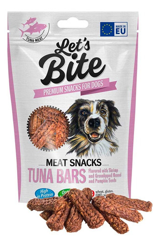 Let´s Bite Dog Meat Snacks Tuna Bars 80gr.