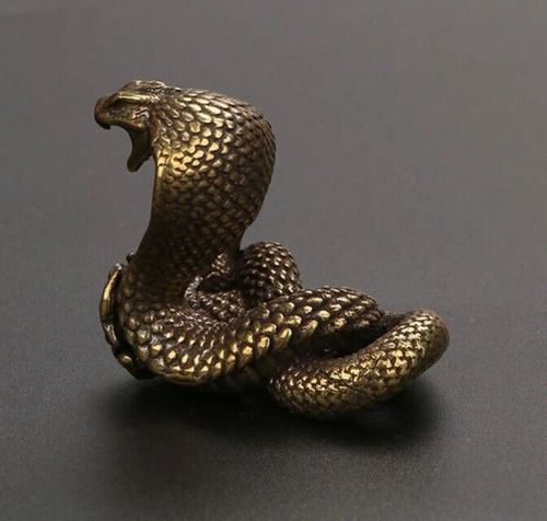 Yc 1pcs Mesa Con Forma Estatua De Animal Serpiente De Latón