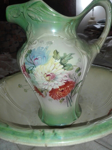 Fojaina Y Palangana Porcelana Alemana Franz And Melhmen (Usado)