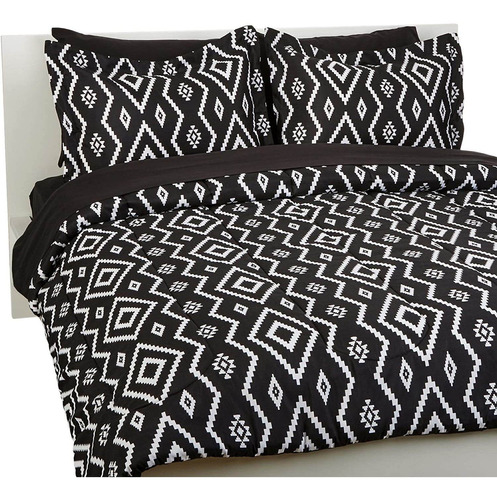 Bais Bed In A Bag De 7 Piezas Full Queen Black Aztec
