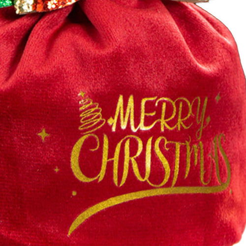 3 Bolsas De Regalo De Navidad Aperitivos De Lazo Rojo