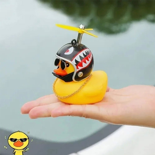 2pcs Little Yellow Ducks, Bicycles, Motorcycles
