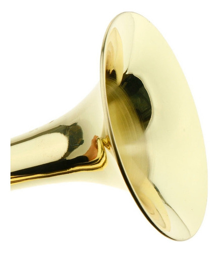 . Trombeta De Cavalaria Corneta De Marcha Laqueada A Ouro