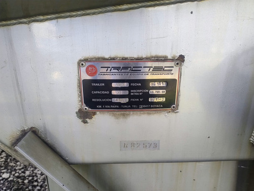 Trailer Tracte Año 2014 Capacidad 11.500 Galones