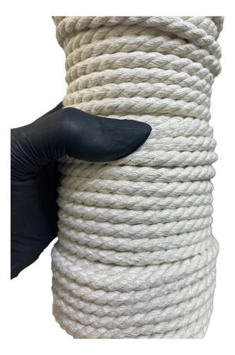 Soga De Algodón Puro -retorcia De 12 Mm X 100 Mts