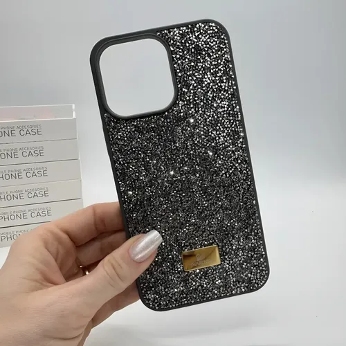 Capa Iphone 15 / 15 Pro / 15 Pro Max Glitter Swarovski Luxo