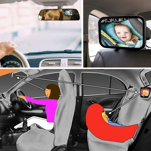 Espejo Retrovisor Para Seguridad Del Bebé Importado