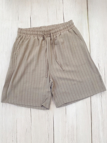 Shorts Tallas Extra Mujer Plus Size Frescos Casuales Beige