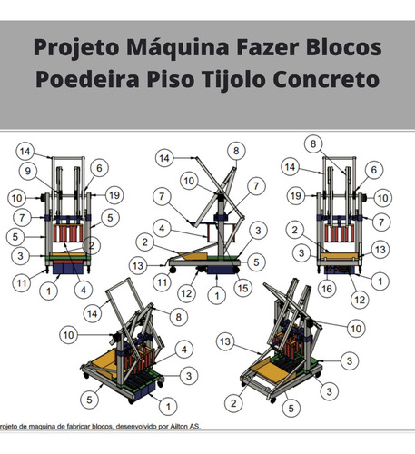 Projeto De Máquina Para Fazer Blocos De Concreto
