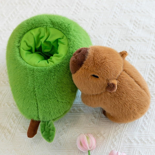 * 45 Cm Juguete De Peluche Grande Aguacate Capybara Realista